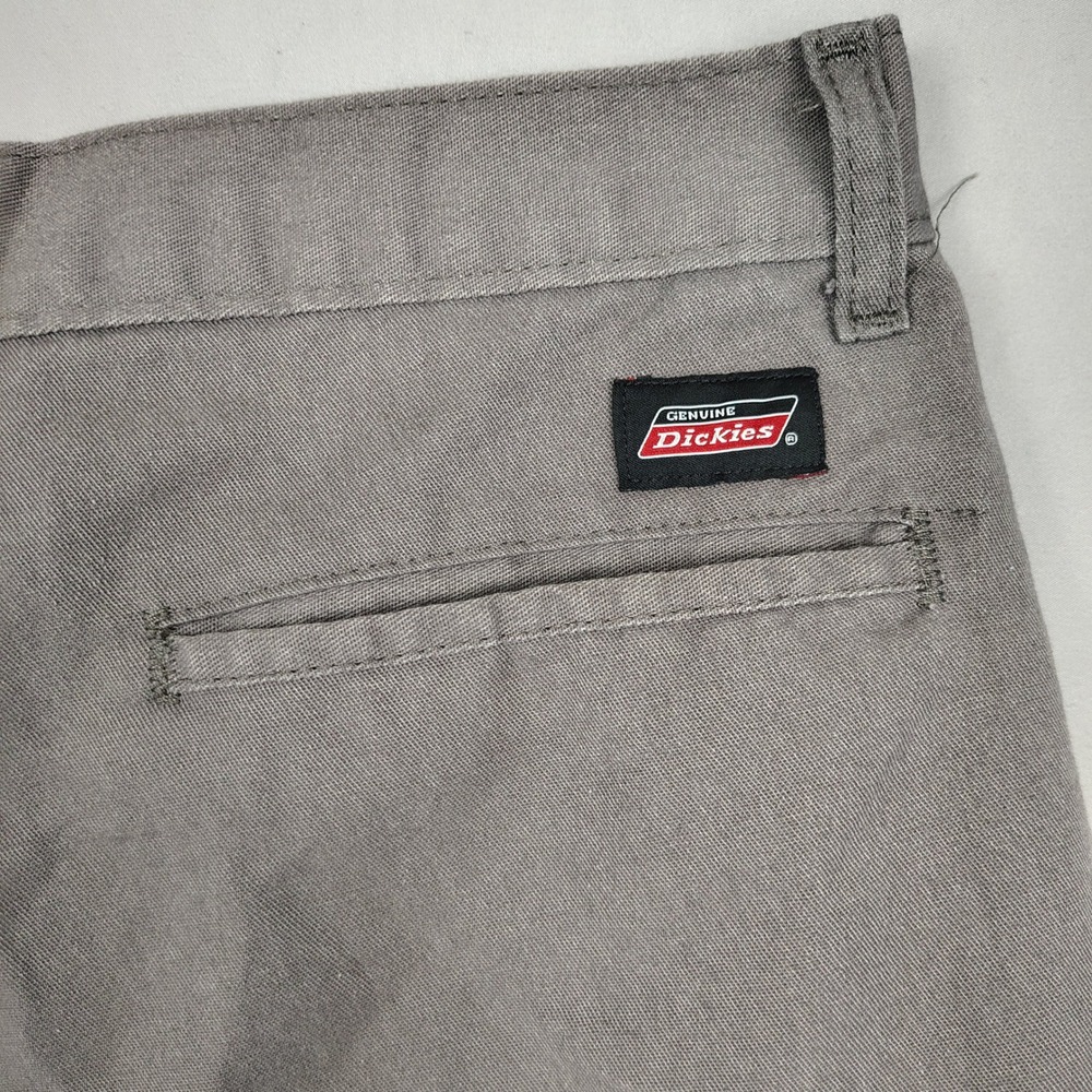 Genuine Dickies Shorts Mens 36 Grey Flat Front Work Twill Blend GR630VG - Picture 5 of 9